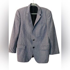 Hugo Boss men’s blue wool and cotton blazer. 40R